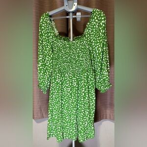 theGET Green Polka Dot Dress NWT